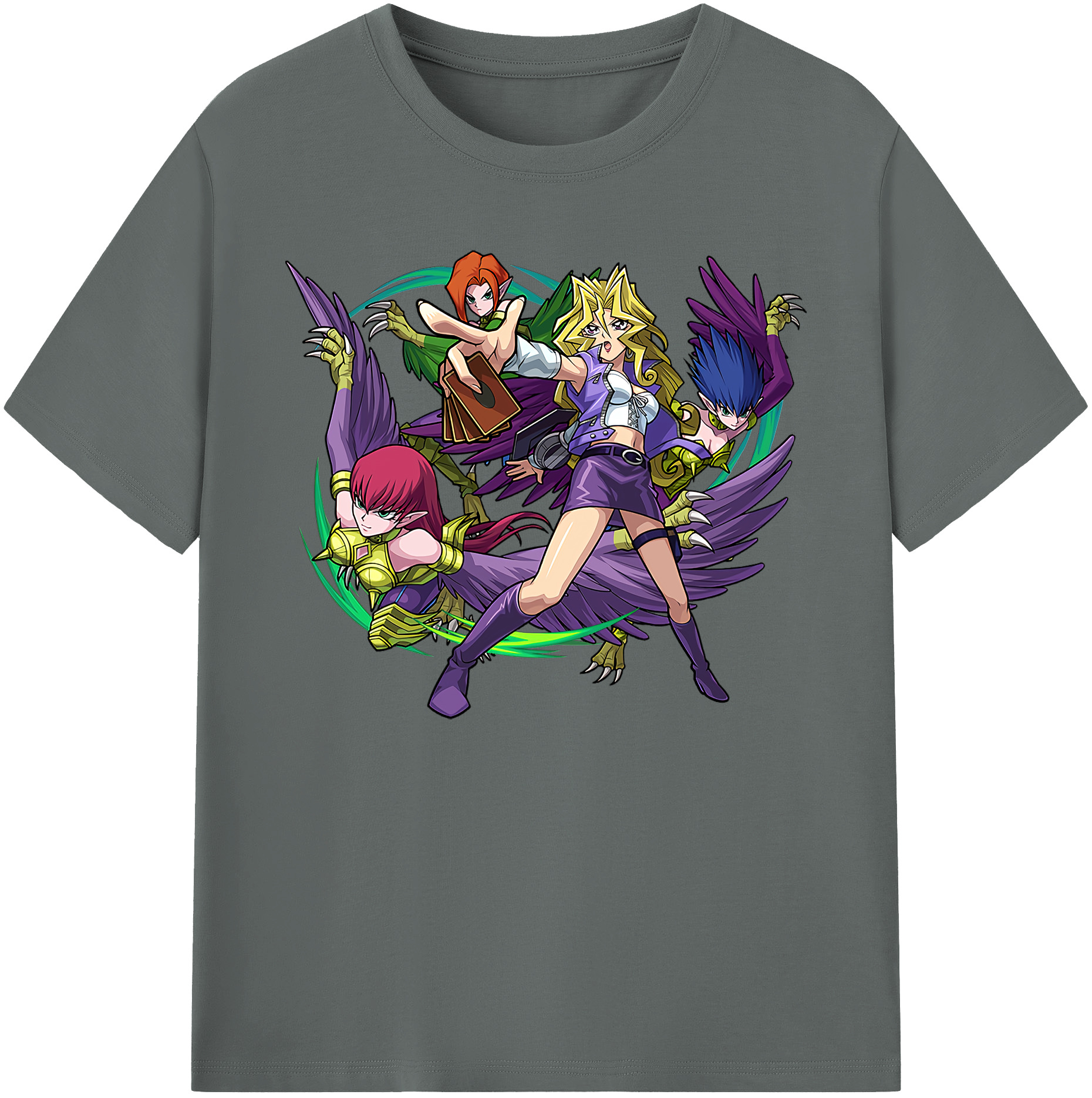 （画像用） 遊☆戯☆王 Yu-Gi-Oh! 綿100％ メンズ半袖Tシャツ｜肌触りやわらか＆通気性